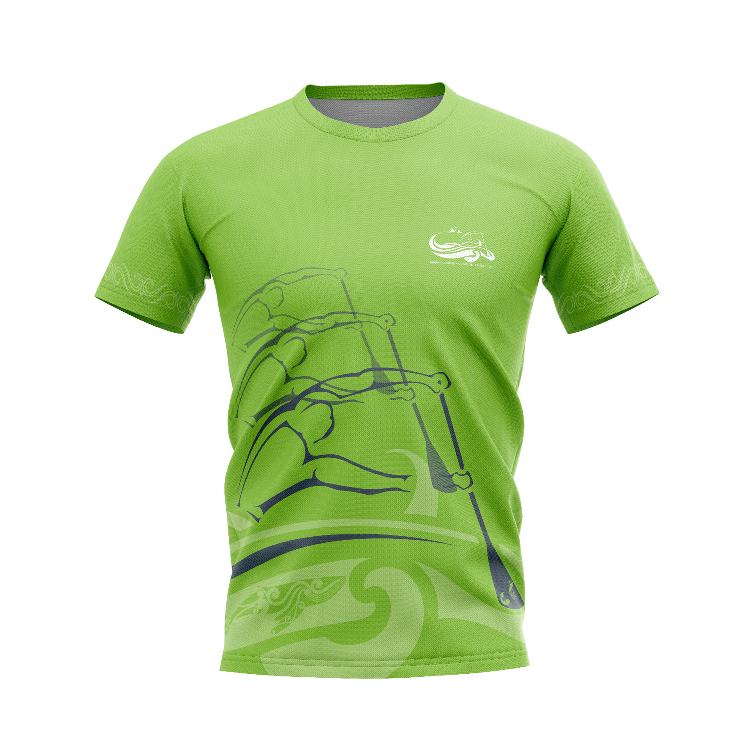 Tauranga Moana Outrigger Canoe Club - Official Green Tee