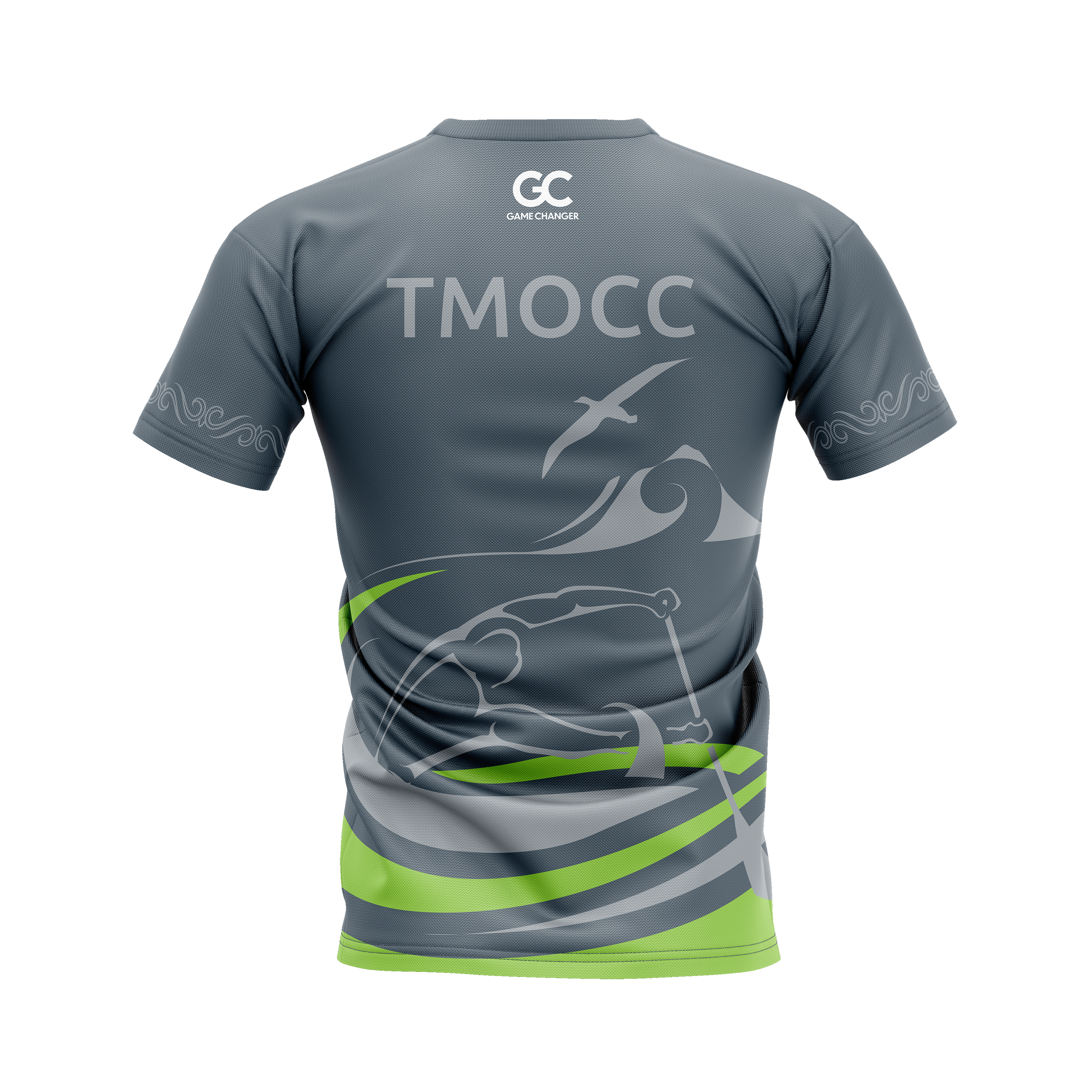 Tauranga Moana Outrigger Canoe Club - Official Grey Tee