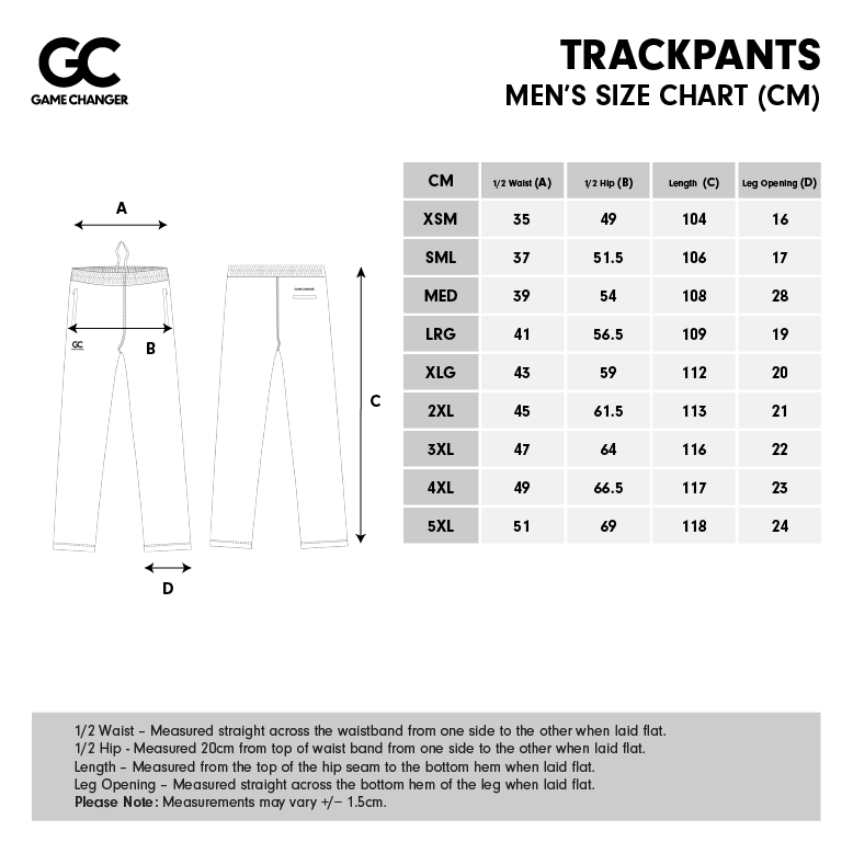 Men's Size Chart