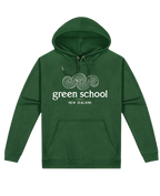 Kids Green School Hoodie - Heat Press Front Logo