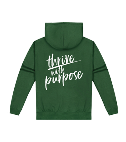 Adults Green School Hoodie - Heat Press Front Logo