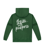 Kids Green School Hoodie - Embroidered Front Logo