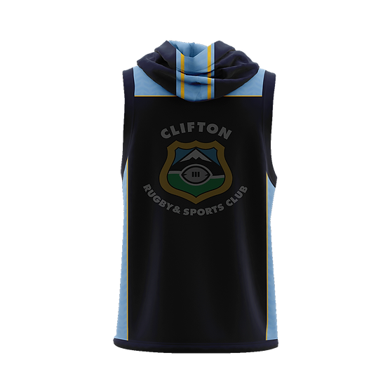 Kids & Mens Clifton Rugby Supporters Zipped Hooded Vest