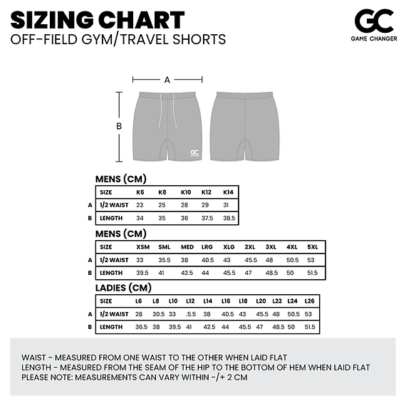 Clifton Rugby Off-field Gym Training Shorts