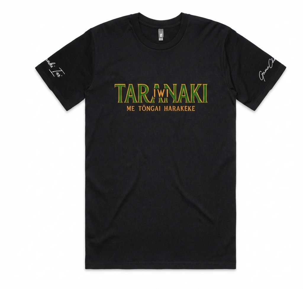 Taranaki Iwi Classic Tee-Black